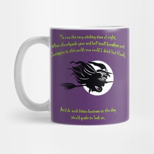 Tis Now The Witching Time Of Night Shakespearean Quote Mug